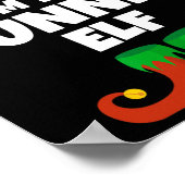 Ich bin der Runner Elf Familie Pajama Weihnachtslu Poster (Ecke)