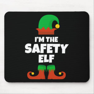 Ich bin der Safety Elf Family Pajama Weihnachtsbea Mousepad