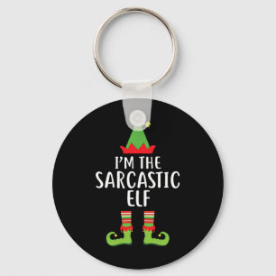 Ich bin der Sarcastic Elf Matching Family Group Ch Schlüsselanhänger