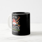 Ich bin der Sarcastic Rentier Weihnachtsfeiertag Zweifarbige Tasse (Vorderseite Links)