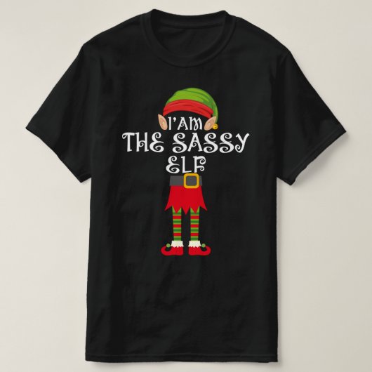 Ich bin der sassy elf T-Shirt (Design vorne)