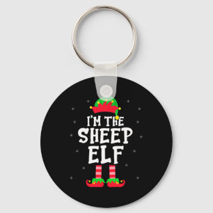 Ich bin der Schafelf Xmas Elf Schafe Bauer Matchin Schlüsselanhänger