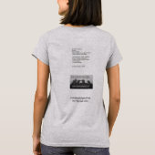 "Ich bin der Schatten-" Gedicht-T - Shirt (Rückseite)