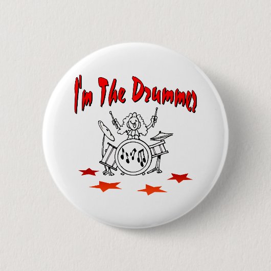 Ich bin der Schlagzeuger Button (Vorderseite)