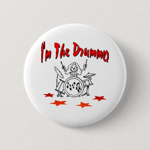Ich bin der Schlagzeuger Button