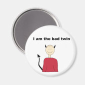 Ich bin der schlechte Twin Magnet (Vorderseite/Rückseite)