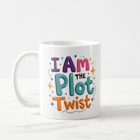 Ich bin der Schreiber der Plot-Twist-Kaffeetasse Kaffeetasse (Links)