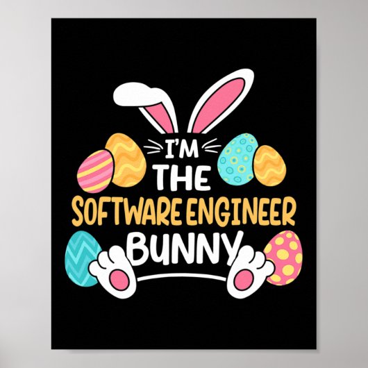 Ich bin der Software-Ingenieur-Hase-Entwickler Ost Poster (Vorne)