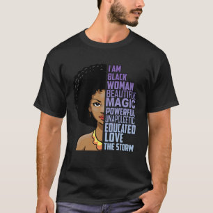 Ich bin der Storm Black History Monat Melanin Magi T-Shirt