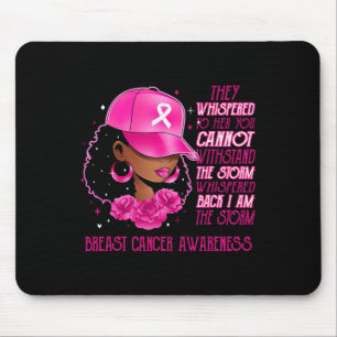 Ich bin der Storm Black Women Breast Cancer Surviv Mousepad