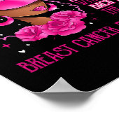 Ich bin der Storm Black Women Breast Cancer Surviv Poster (Ecke)