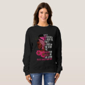 Ich bin der Storm Black Women Breast Cancer Surviv Sweatshirt (Vorne ganz)