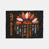 Ich bin der Storm Crps Awareness Month Warrior Ora Fleecedecke (Vorderseite (Horizontal))