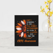 Ich bin der Storm Crps Awareness Month Warrior Ora Karte (Gelbe Blume)
