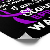 Ich bin der Storm Epilepsy-Krieger Poster (Ecke)