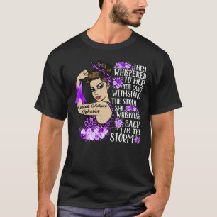 Ich bin der Storm Lila Krieger für häusliche Gewal T-Shirt