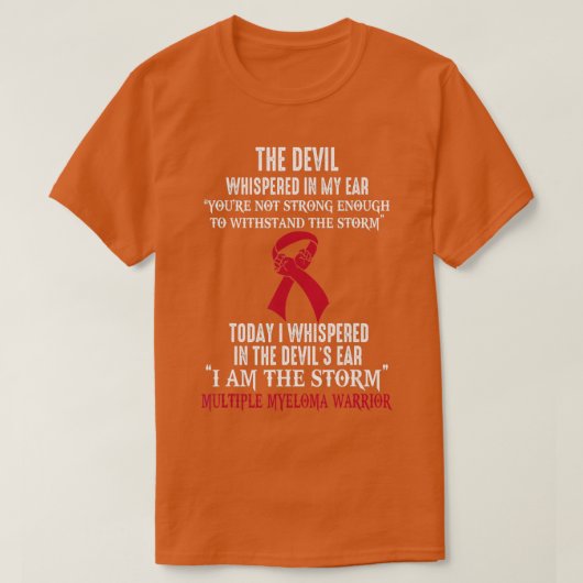 Ich bin der Storm Multiple Myeloma Awareness Warri T-Shirt (Design vorne)