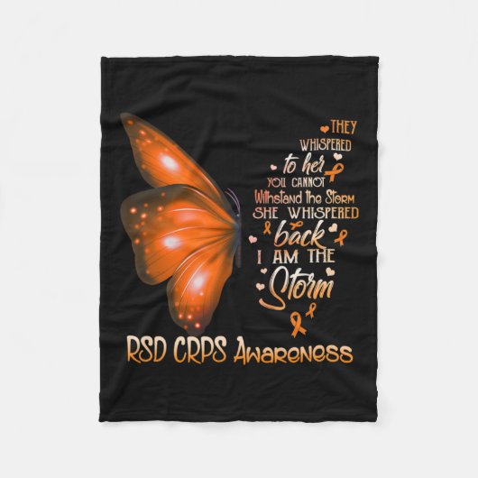 Ich bin der Storm Rsd Crps-Butterfly Fleecedecke (Vorderseite)