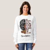 Ich bin der Storm Social Worker Black History Mona Sweatshirt (Vorne ganz)