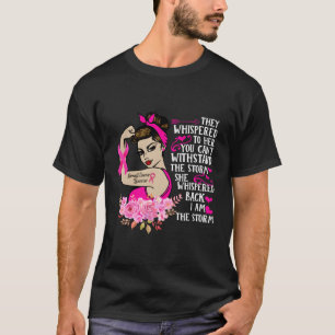 Ich bin der Storm Starke Brustkrebs-Krieger K Ribb T-Shirt
