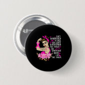 Ich bin der Storm starke Frauen, die den Brustkreb Button (Vorne & Hinten)