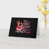 Ich bin der Storm-starke Frauen, die den Brustkreb Karte (Gelbe Blume)