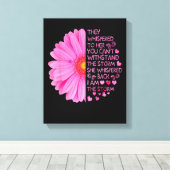 Ich bin der Storm starke Frauen, die den Brustkreb Leinwanddruck (Insitu (Holzboden))