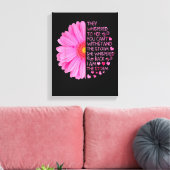 Ich bin der Storm starke Frauen, die den Brustkreb Leinwanddruck (Insitu (Wohnzimmer))