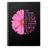 Ich bin der Storm starke Frauen, die den Brustkreb Notizblock (Vorderseite)