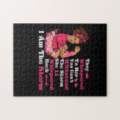 Ich bin der Storm-starke Frauen, die den Brustkreb Puzzle (Horizontal)