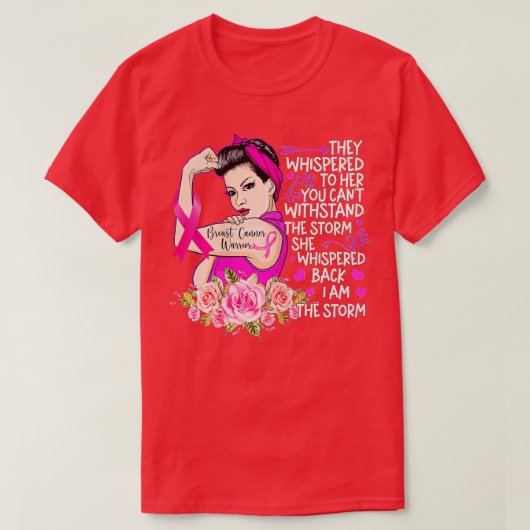 Ich bin der Storm starke Frauen, die den Brustkreb T-Shirt (Design vorne)