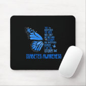 Ich bin der Storm Strong Butterfly Blue T1d Diabet Mousepad (Mit Mouse)