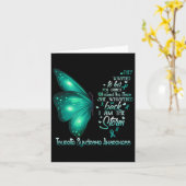 Ich bin der Storm Tourette-Syndrom-Bewusstseinsbut Karte (Gelbe Blume)