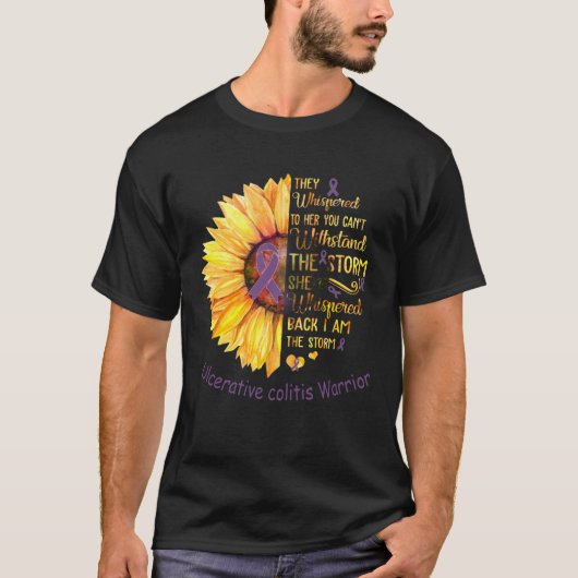Ich bin der Storm Ulcerative Colitis Warrior T-Shirt (Vorderseite)