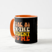 Ich bin der Student. Ich bin lustig Tasse (Vorderseite Links)