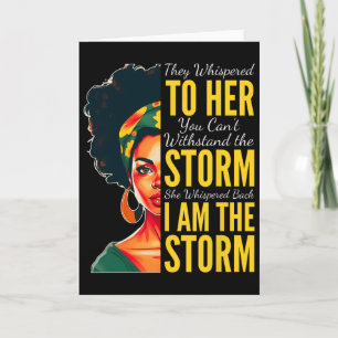 Ich bin der Sturm - Black History Month - Juneteen Karte
