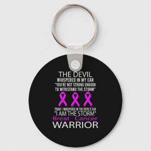 Ich bin der Sturm - Brustkrebs-Krieger Schlüsselanhänger