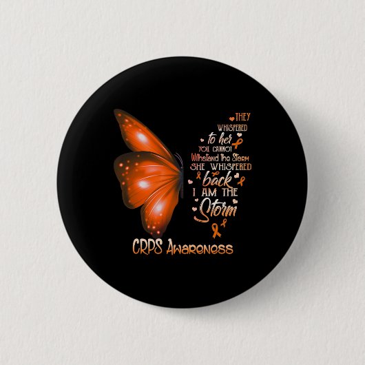 Ich bin der Sturm Crps-Butterfly Button (Vorderseite)
