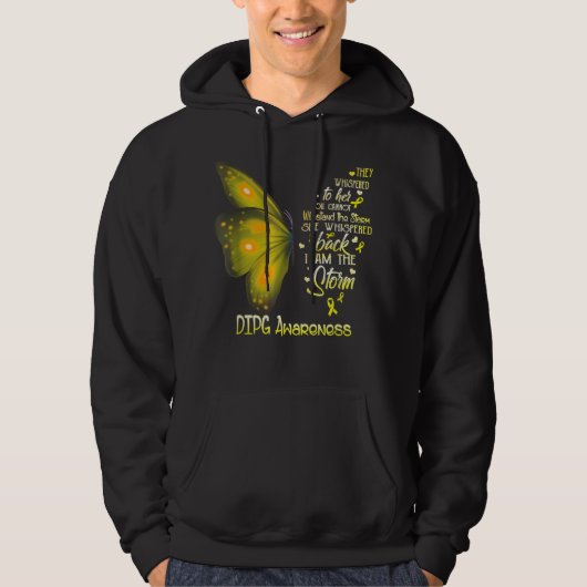 Ich bin der Sturm DIPG Butterfly Hoodie (Vorderseite)