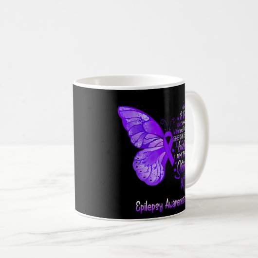 Ich bin der Sturm-Epilepsie-Butterfly Kaffeetasse (VorderseiteRechts)