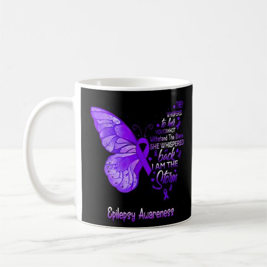 Ich bin der Sturm-Epilepsie-Butterfly Kaffeetasse (Links)