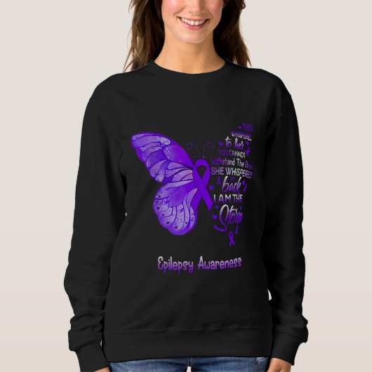 Ich bin der Sturm-Epilepsie-Butterfly Sweatshirt (Vorderseite)