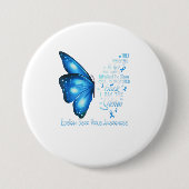 Ich bin der Sturm EpsteinBarr Virus Butterfly Button (Vorderseite)