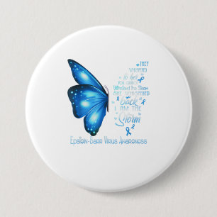 Ich bin der Sturm EpsteinBarr Virus Butterfly Button