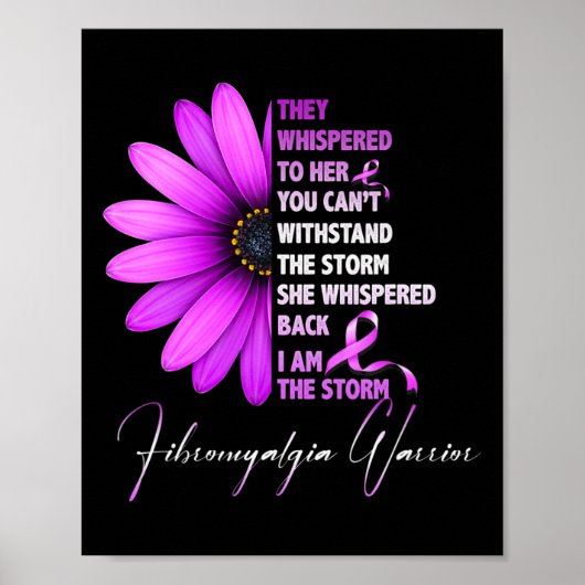 Ich bin der Sturm-Fibromyalgie-Krieger 3 Poster (Vorne)