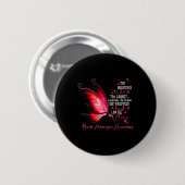Ich bin der Sturm Gehirnaneurysm-Awareness Butterf Button (Vorne & Hinten)