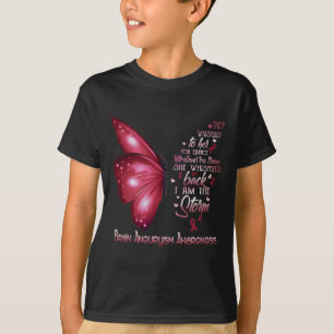 Ich bin der Sturm Gehirnaneurysm-Awareness Butterf T-Shirt