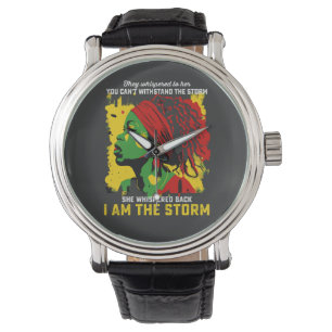 Ich bin der Sturm Juneteenth Sie flüsterten ihr zu Armbanduhr