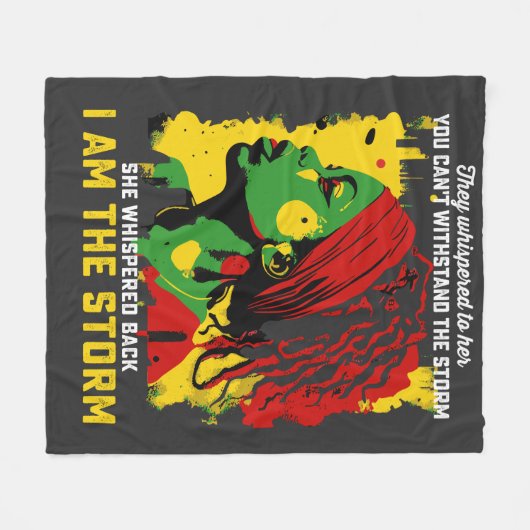 Ich bin der Sturm Jungsteinzeit sie flüstern zu ih Fleecedecke (Vorderseite (Horizontal))