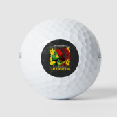 Ich bin der Sturm Jungsteinzeit sie flüstern zu ih Golfball (Vorderseite)
